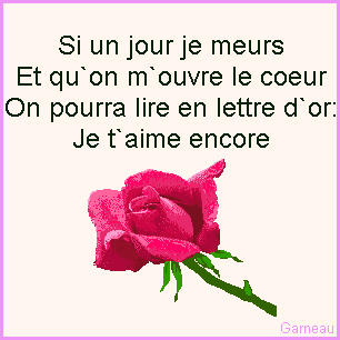 Je l'aime ce poème la