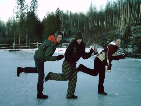 la course sur la glace